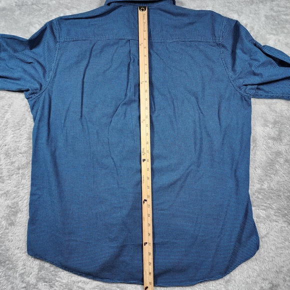L.L.Bean Shirt Mens XL Blue Check Traditional Fit Long Sleeve Button Down Cotton - Picture 8 of 10